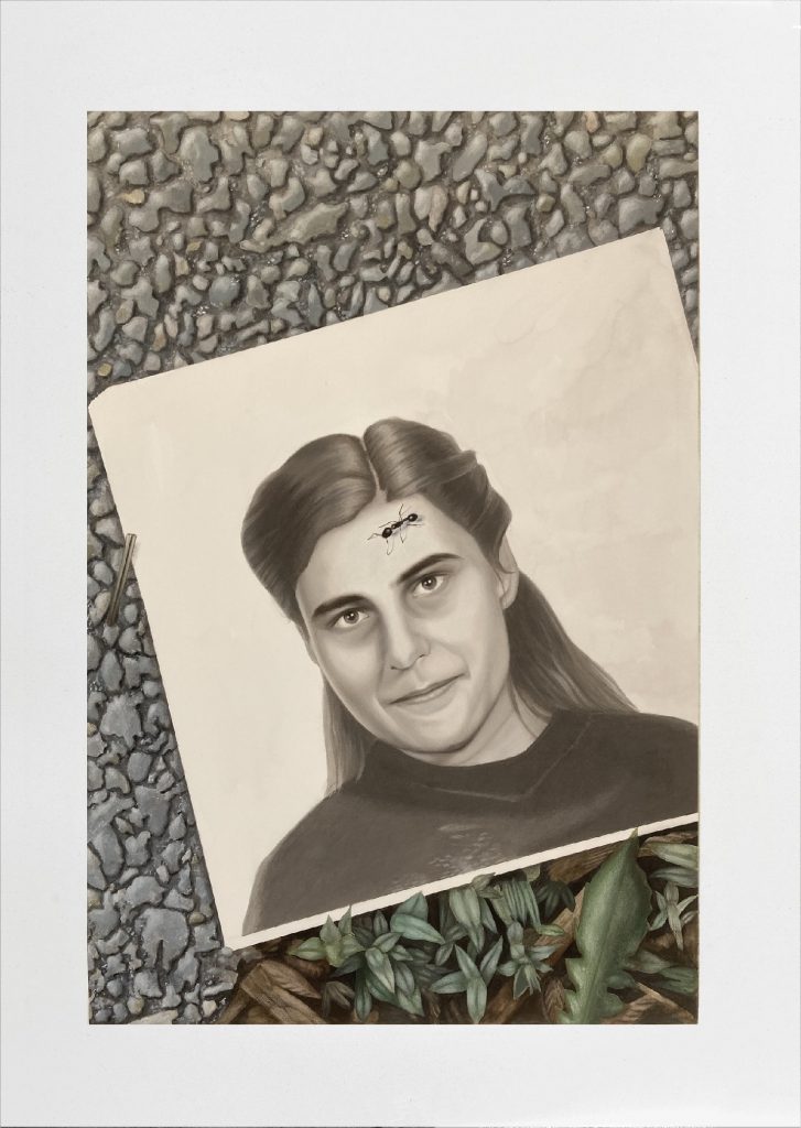 
Aniko Violet, Ihr Bild, 2022, Aquarell und Buntstift auf Büttenpapier, 76 x 56 cm
