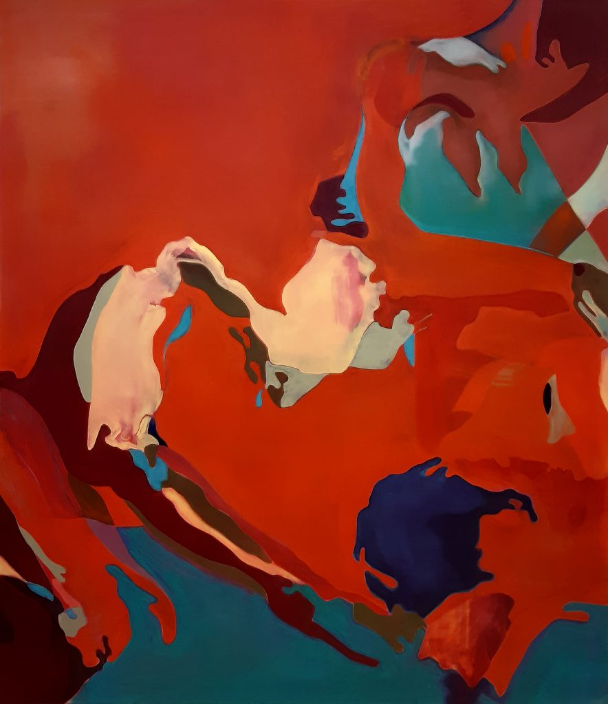 
Elisabeth Schuhmann, Red Love I, 2023, Öl auf Leinwand, 195 x 170 cm
